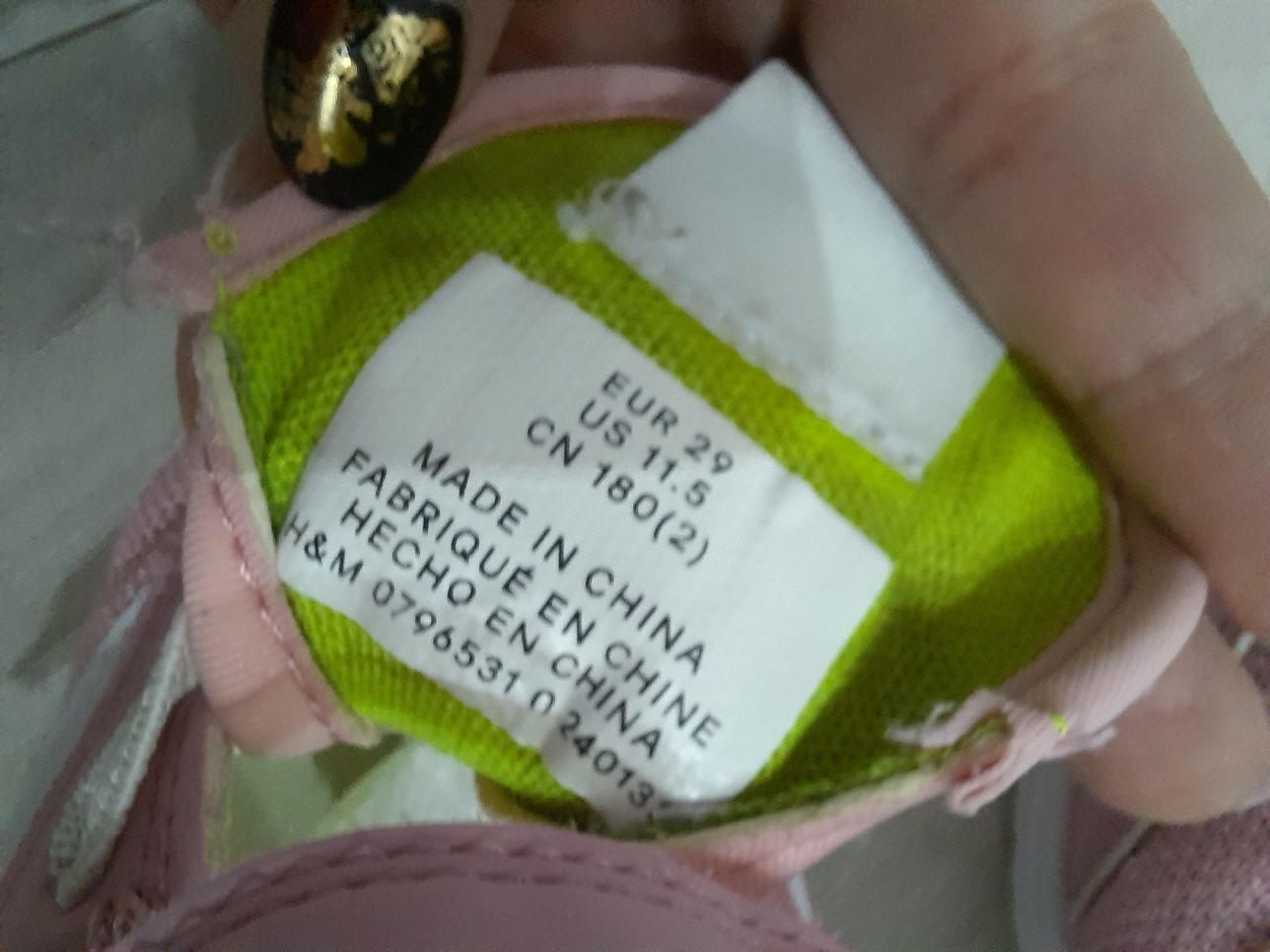Adidasy H&M 29 buty dla dziewczynki różowe