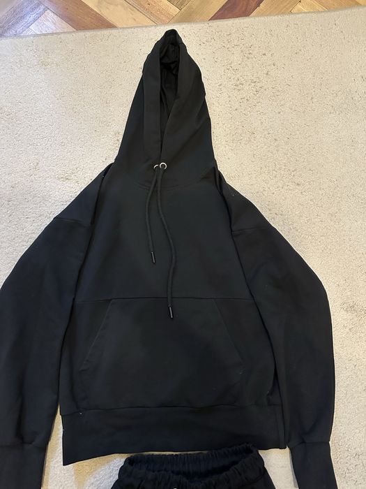 Спортивний костюм базовий чорний з худі