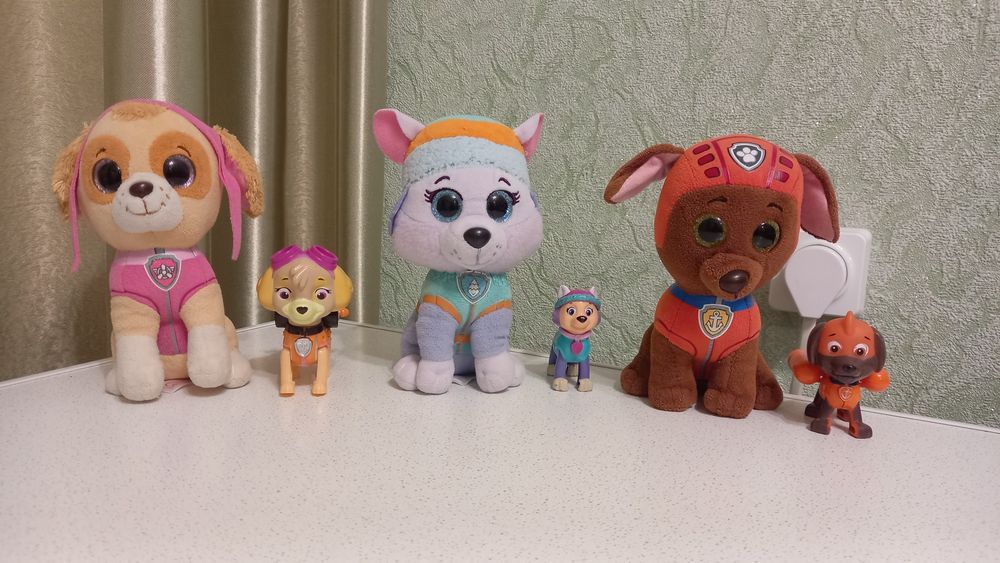 Скай Эверест Зума мягкая игрушка и фигурка Щенячий патруль
