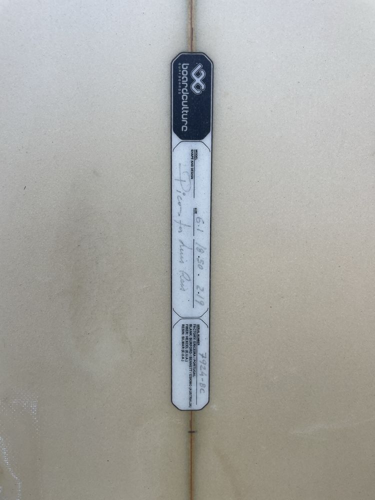 Prancha surf boardculture 6”1
