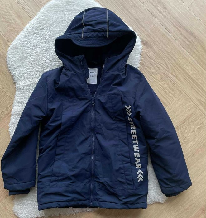 Sinsay zimowa granatowa kurtka 128 r. 7 -  8