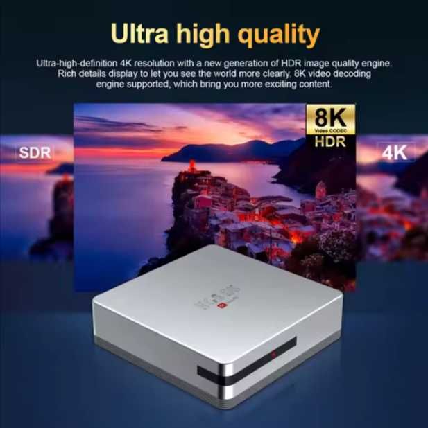 Смарт TV приставка  4Gb/64Gb  HCS 96 TV Box 8K Android 14