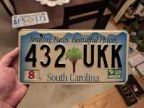 Tablica USA South Carolina