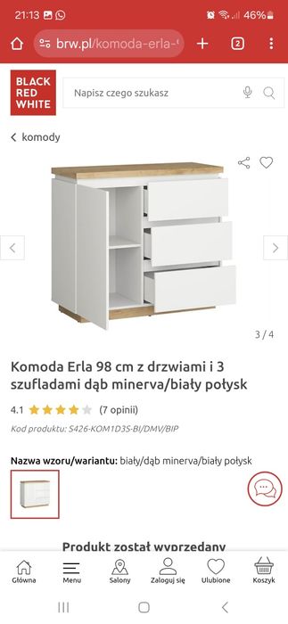 Meble BRW, kolekcja ERLA.