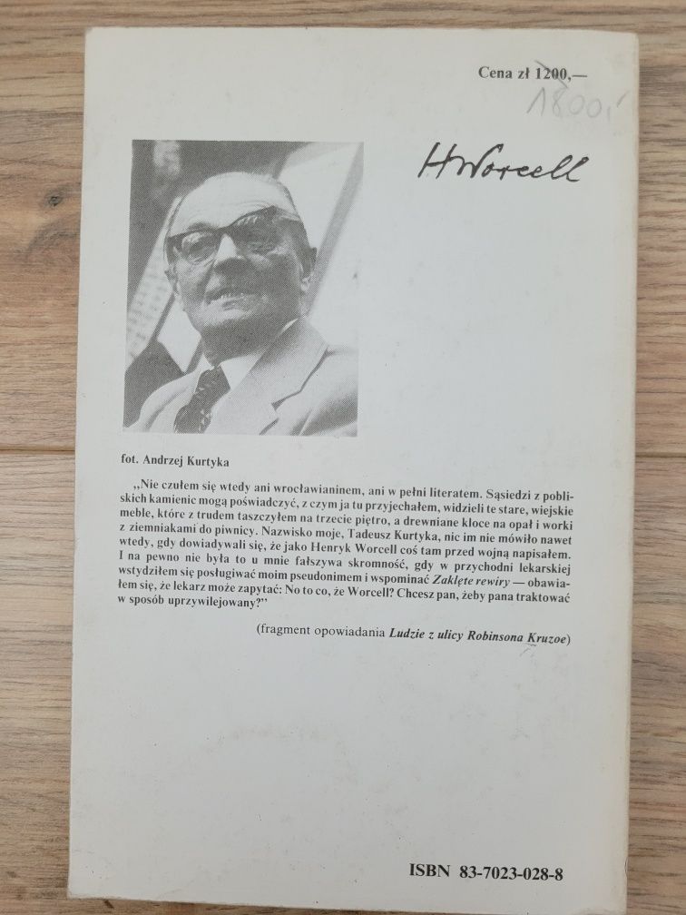 Henryk Worcell (Tadeusz Kurtyka) O czym rzeka szepcze z deszczem