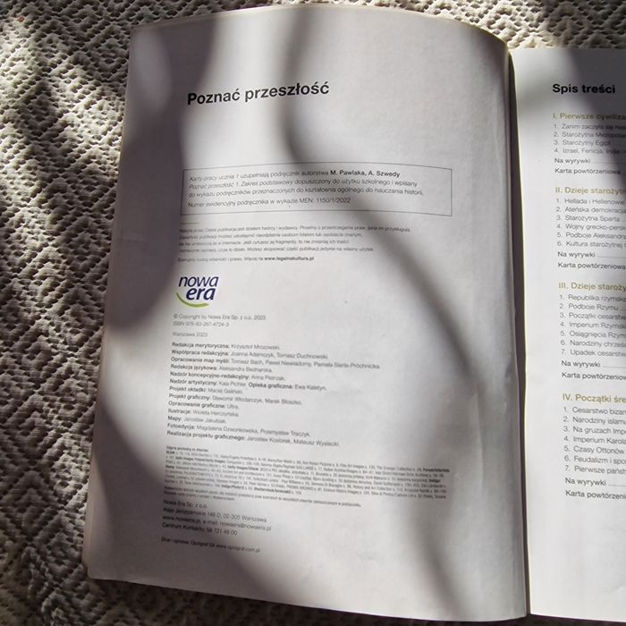 Karty pracy ucznia 1 Poznać przeszłość