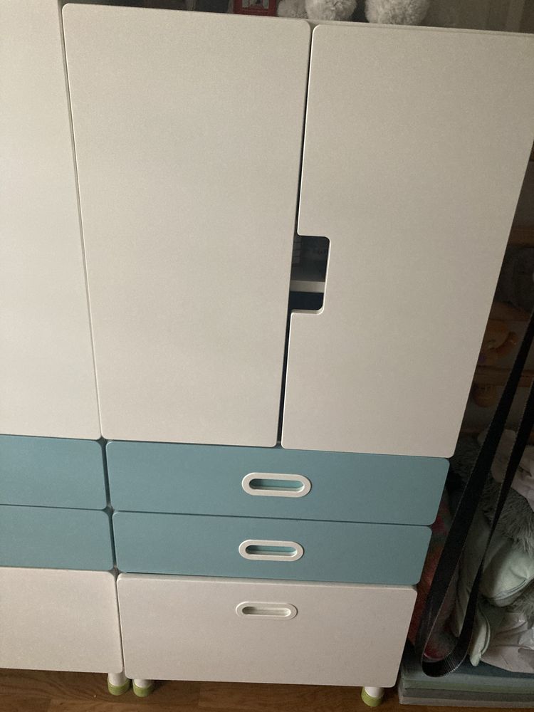 Rezerwacja —— Zestaw Szafa ikea Stuva 2 sztuki i regał szafka