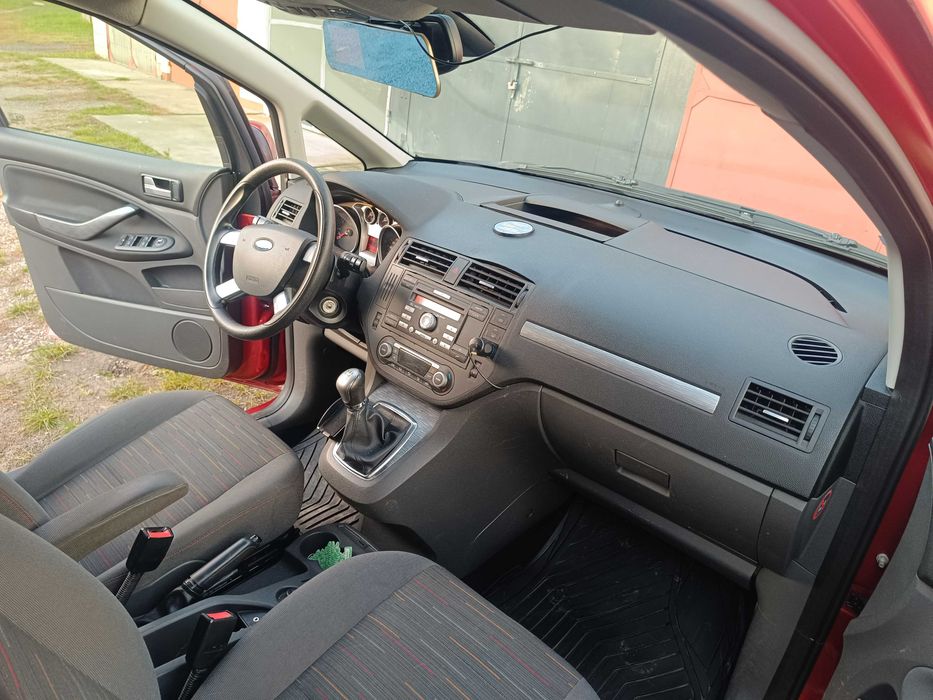 FORD C-MAX 2008r. 1,6 benz, Salon Polska, hak, klima, Alu, kam.cofania