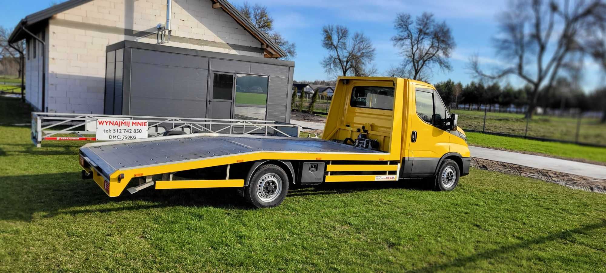 Wynajem Autolaweta Iveco Daily AC wypożyczalnia lawet Pomoc drogowa