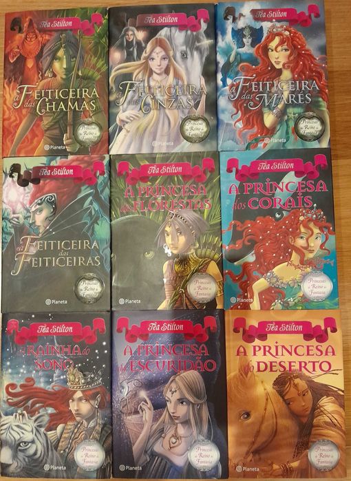 coleção de 9 livros da tea stilton