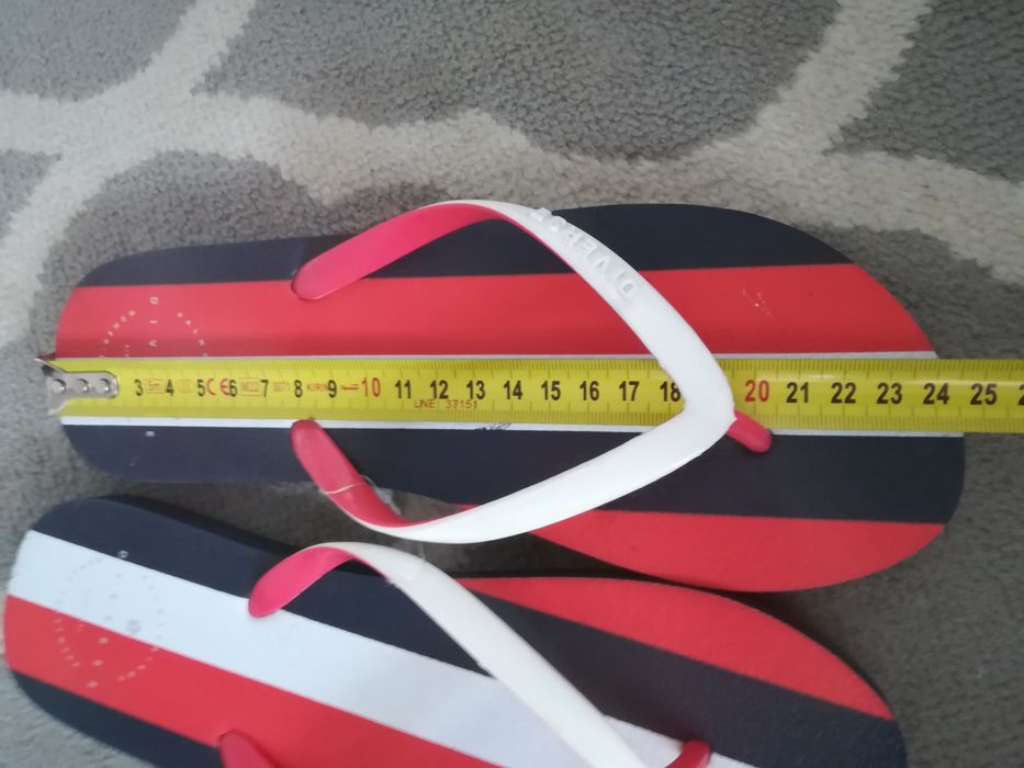 Nowe klapki damskie letnie japonki w paski Diverse rozmiar 37