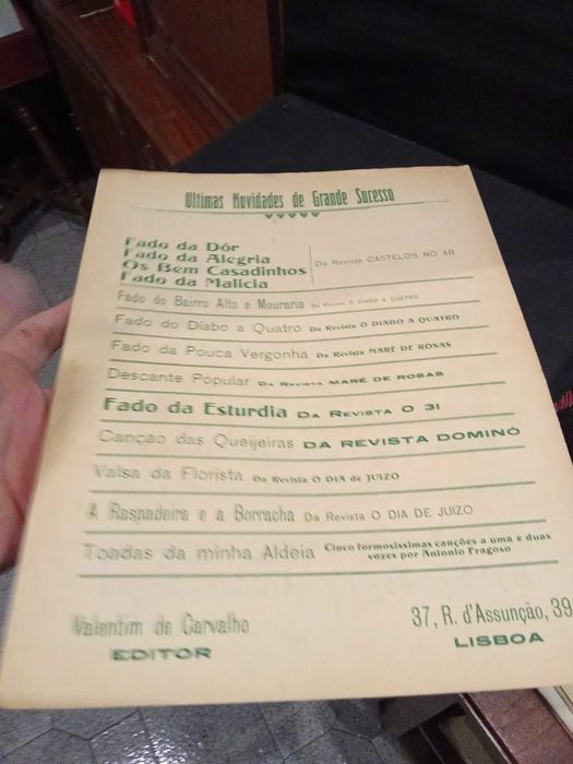 Partitura: Os Cavadores "O Novo Mundo" - Alves Coelho