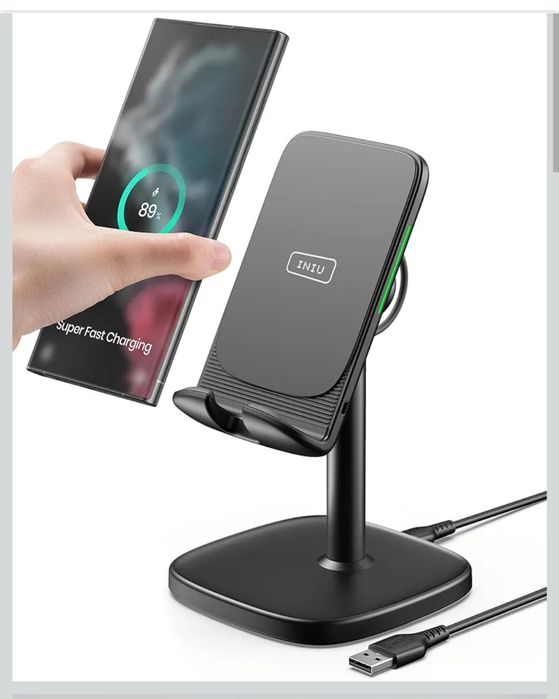 INIU Bezprzewodowa Ładowarka Stojąca, 15W Indukcyjna