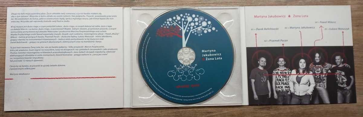 Płyta CD. Martyna Jakubowicz & Żona Lota - Okruchy życia.