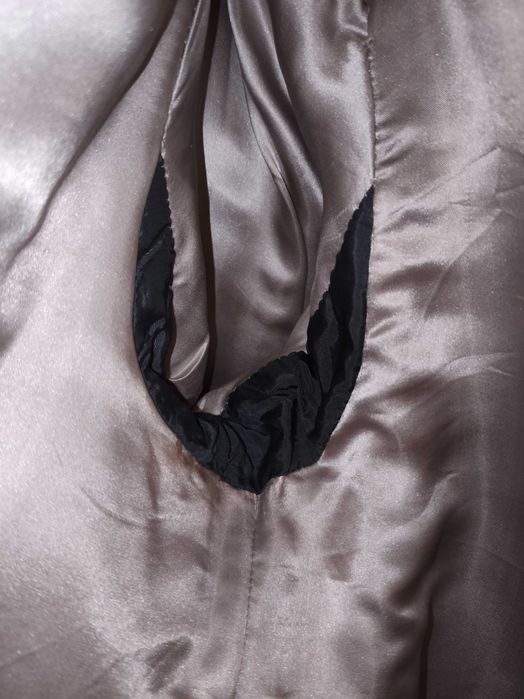 Futro naturalne prawdziwe z lisa srebrnego szarego polarnego vintage