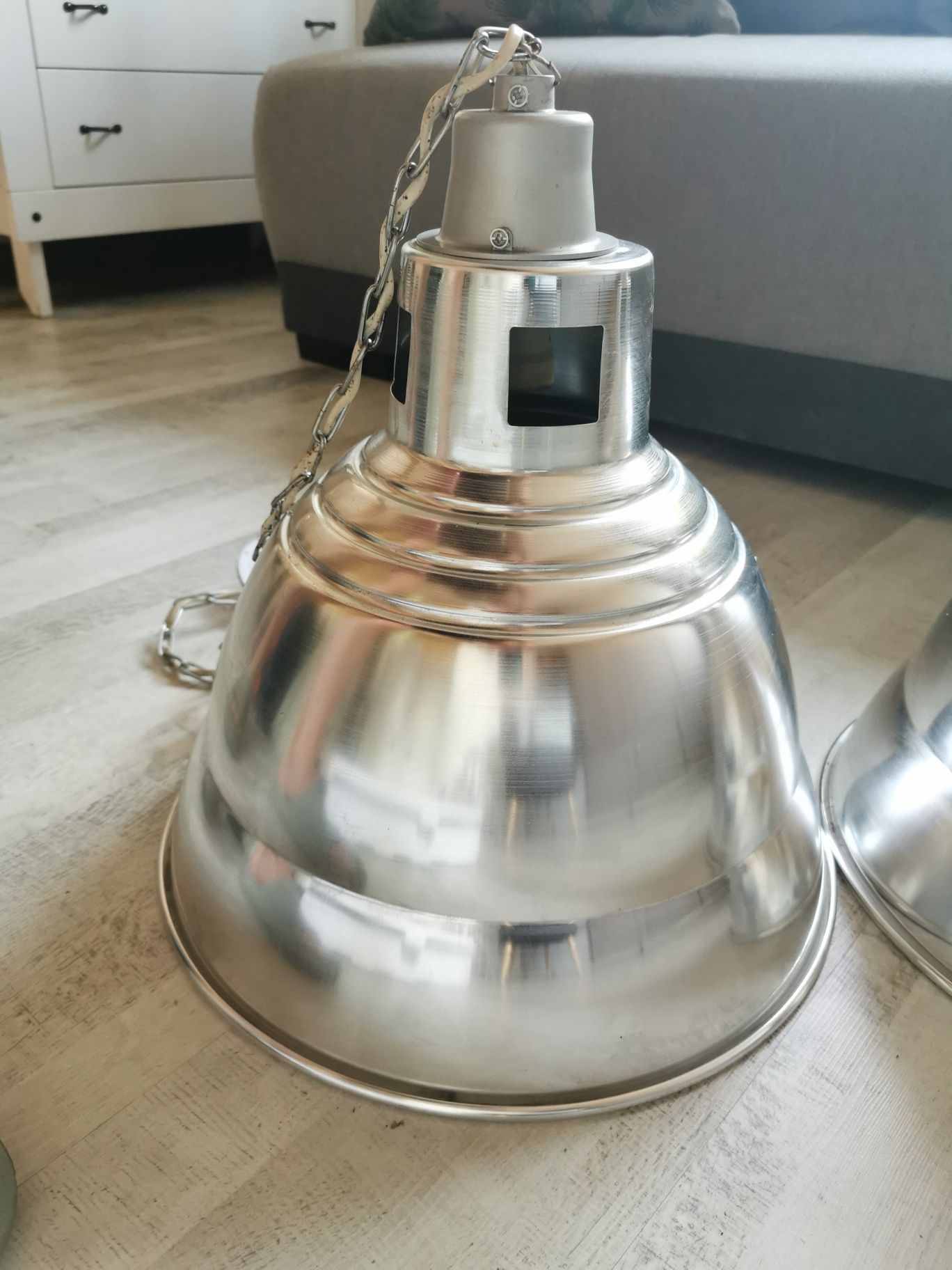 Lampy LOFT srebrne