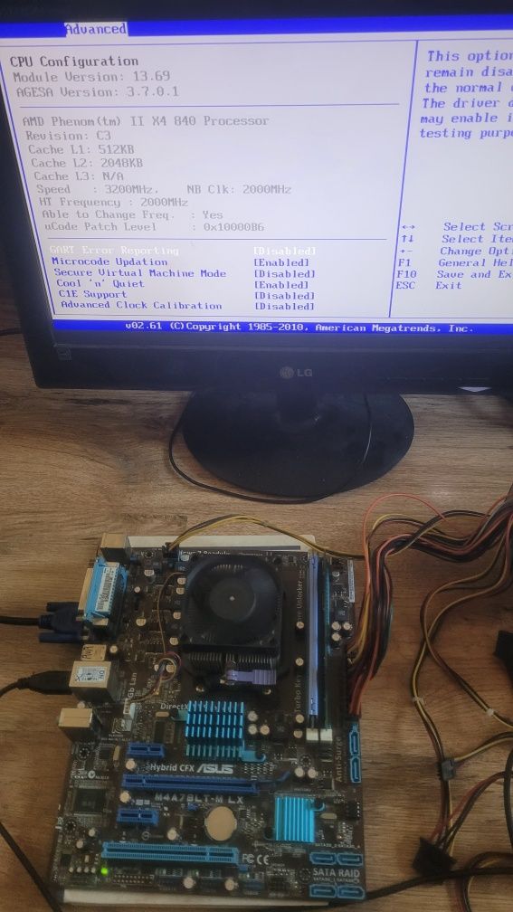 Комплект Phenom II X4 840 / Asus M4A78LT-M / 4 Gb