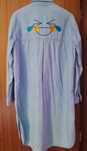 Vestido camiseiro de ganga