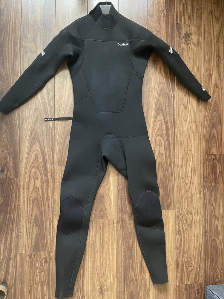 Olaian Fato de Surf 500 Neoprene 4/3 mm Homem Preto