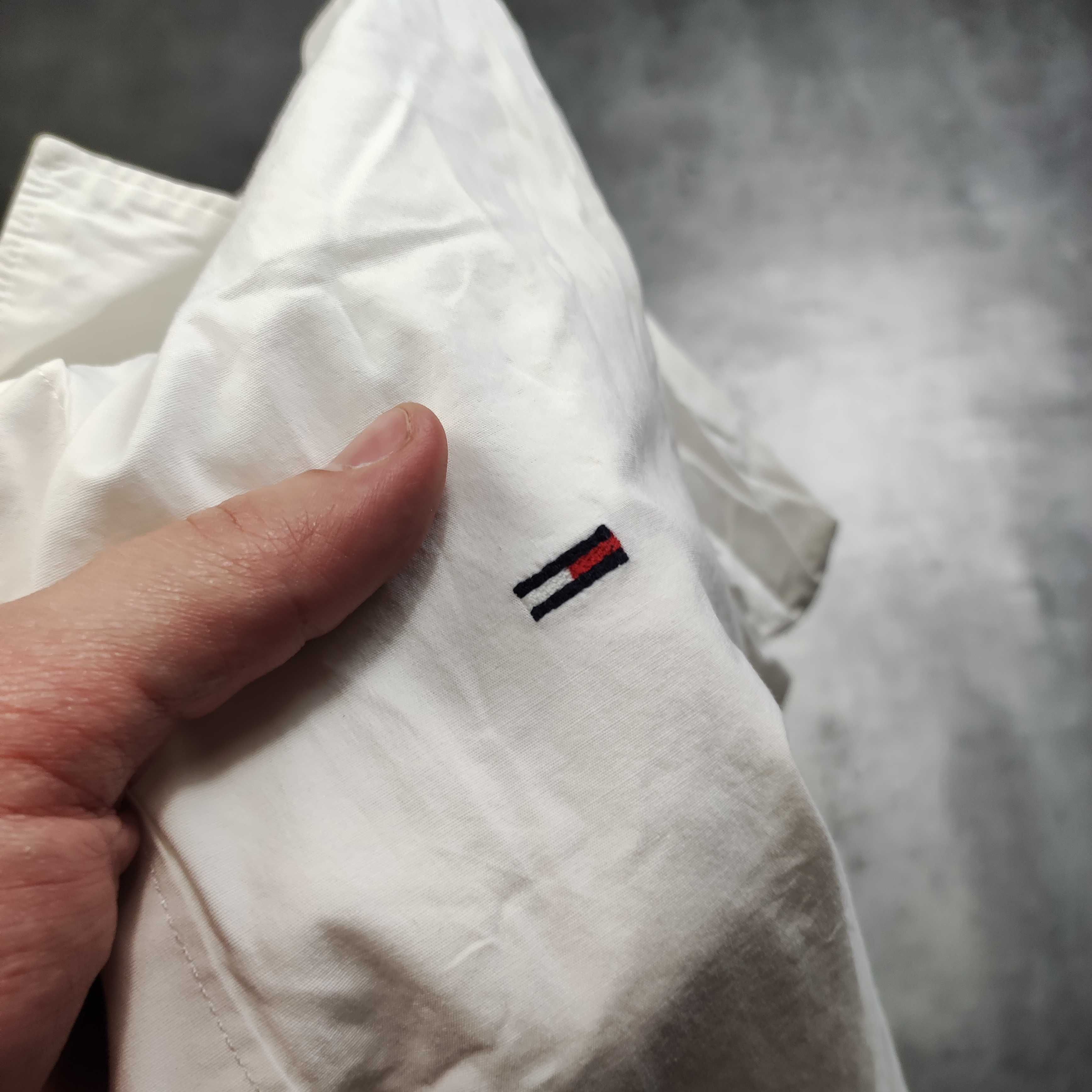 MĘSKA Elegancka PREMIUM Biała Koszula Luxury Tommy Hilfiger Garnitur