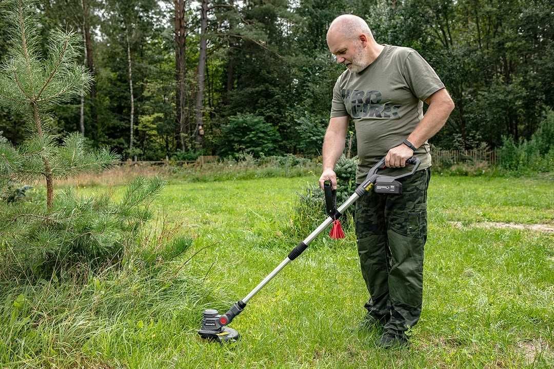 PODKASZARKA na baterie AKUMULATOROWA kosa GRAPHITE 18V+ nożyki 2025