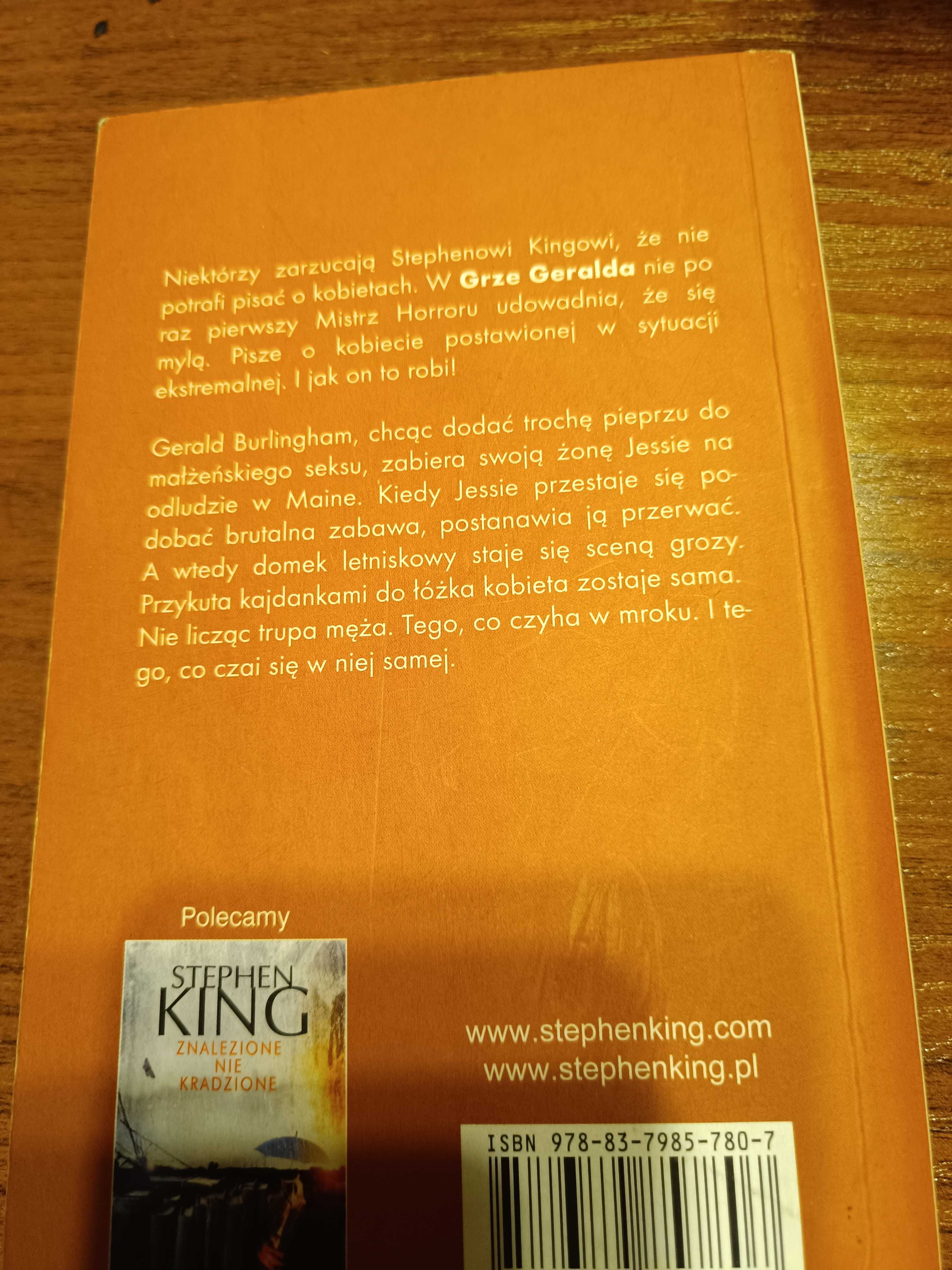 JAK NOWA Gra Geralda - Stephen King