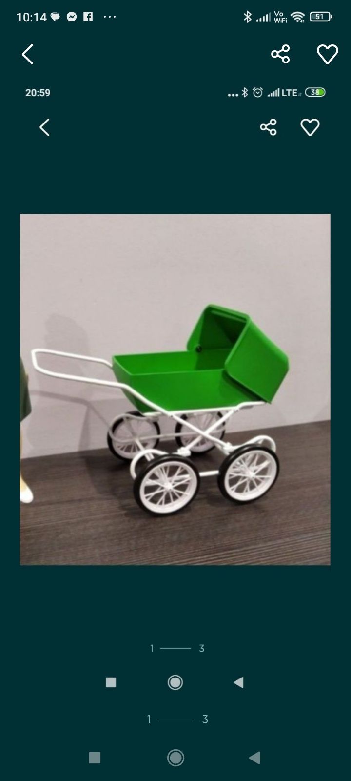 Model wózka dziecięcego skala 1: 8 wózek do samodzielnego złożenia zap