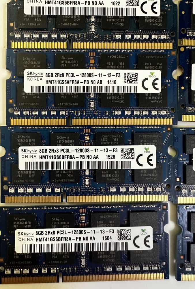 Память для ноутбука DDR3 8gb PC3-12800s (pc3-1600) sodimm(so-dimm)