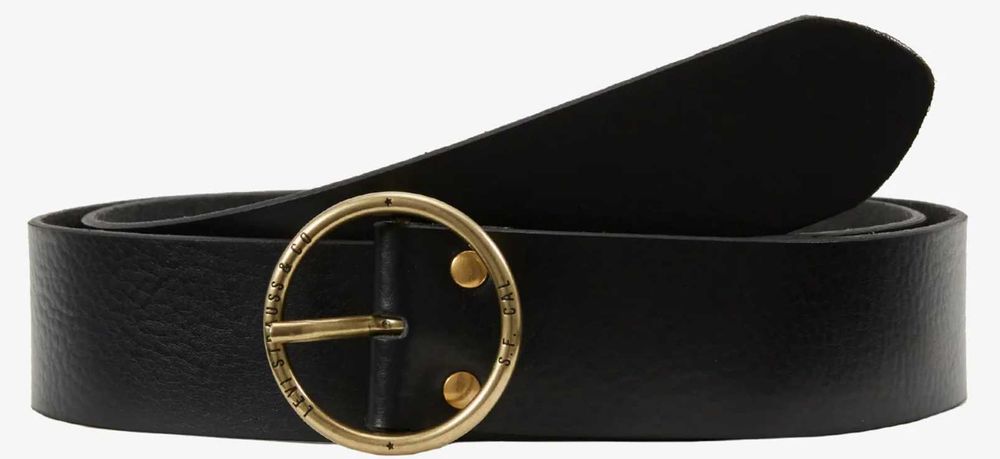 Czarny damski pasek Levi's Athena r. 60