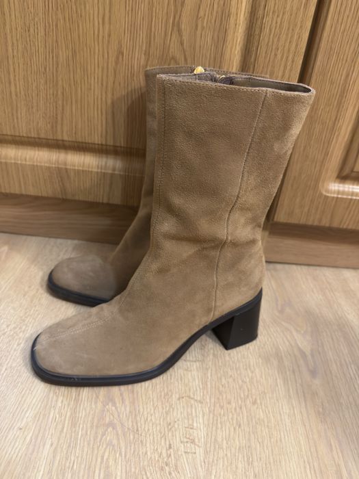 Ботинки ZARA, натуральна замша