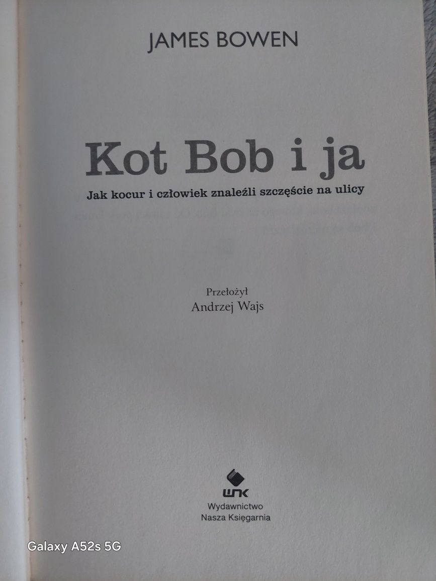 Kot Bob i ja, książka