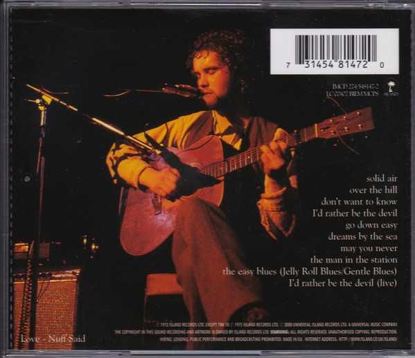 John Martyn ‎– Solid Air (CD RARO)