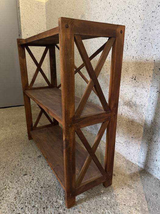 Regały loftowe drewniane 2 sztuki