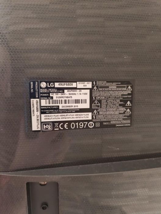 Telewizor LG 49UF680V-ZA + uchwyt obrotowy