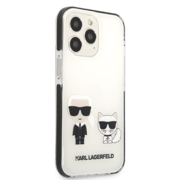 Etui Karl Lagerfeld Karl&Choupette dla iPhone 13 Pro Max - Białe
