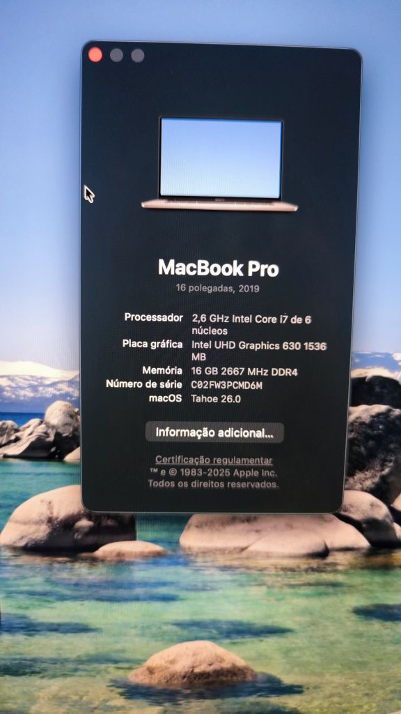 MacBook Pro i7 - 2019 (touchbar)