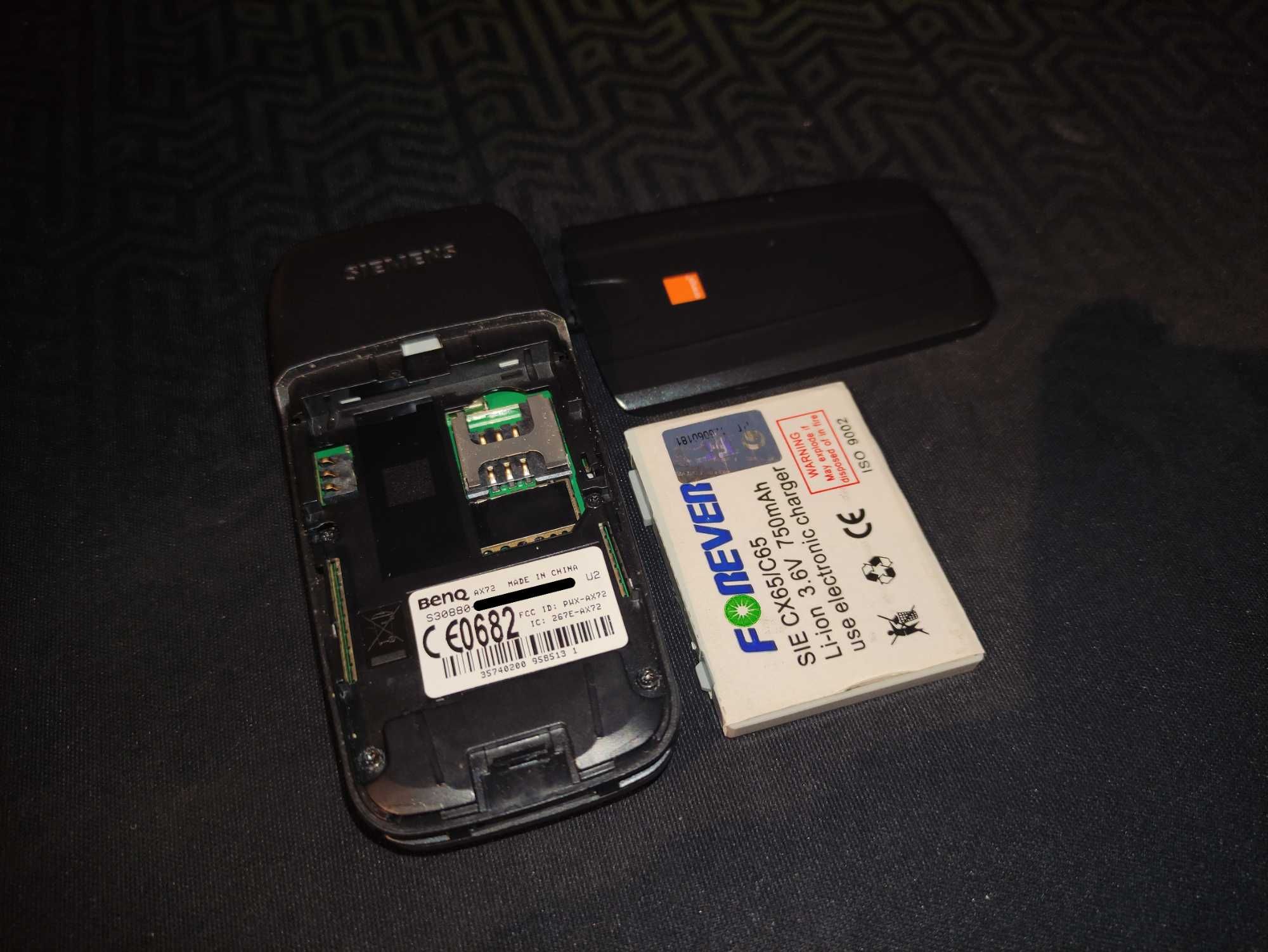 Unikat Telefon Siemens AX72 + ładowarka + bateria + booklety