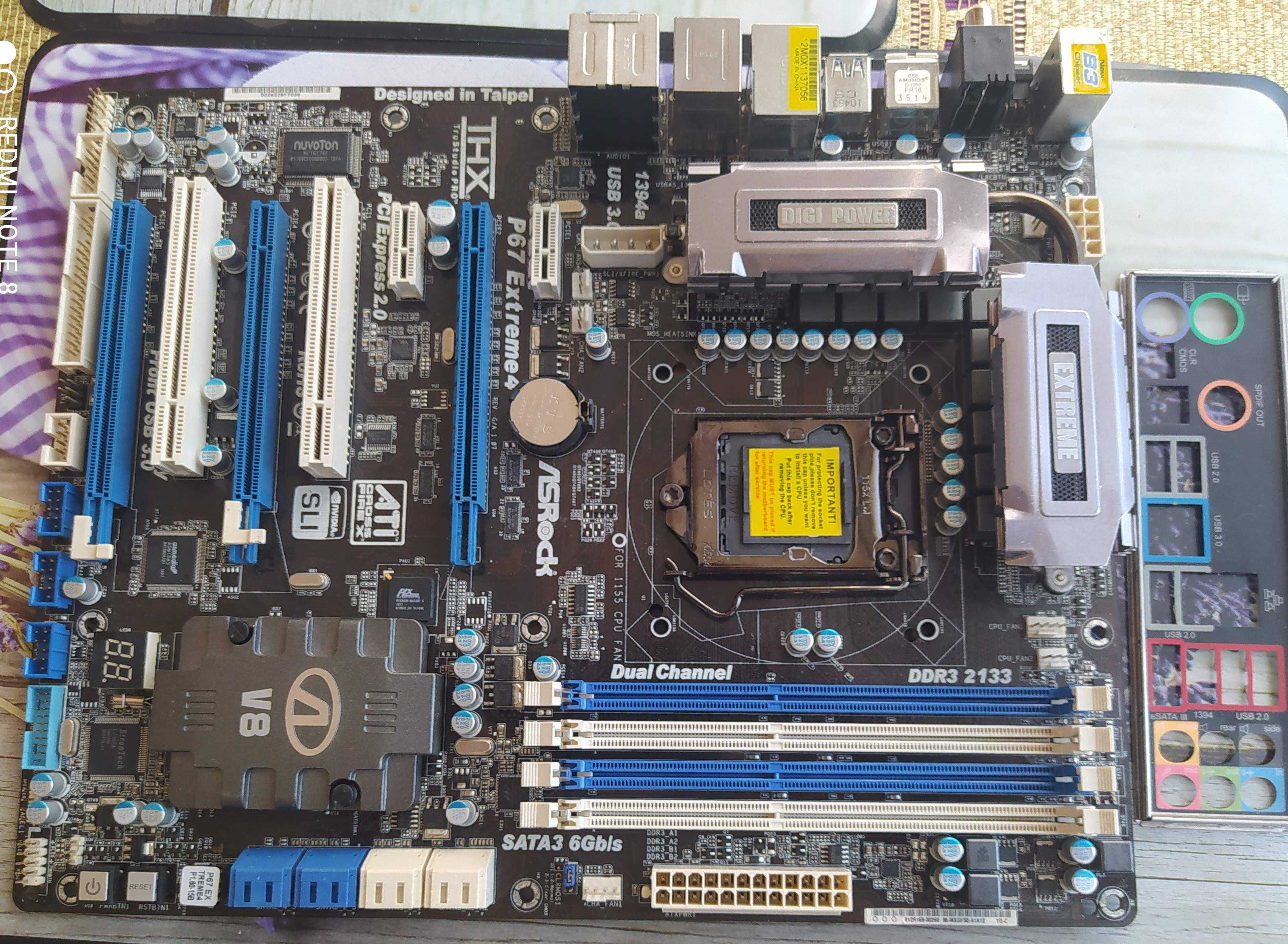 Asrock P67 Extrime4 + Xeon E3 1270 3,4GHz odpowiednik i7-3770