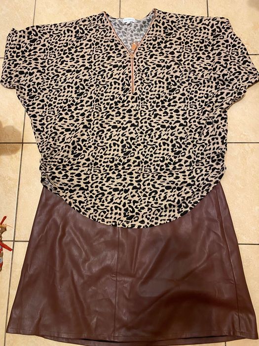 Женский Модный свитерок с принтом размер xl