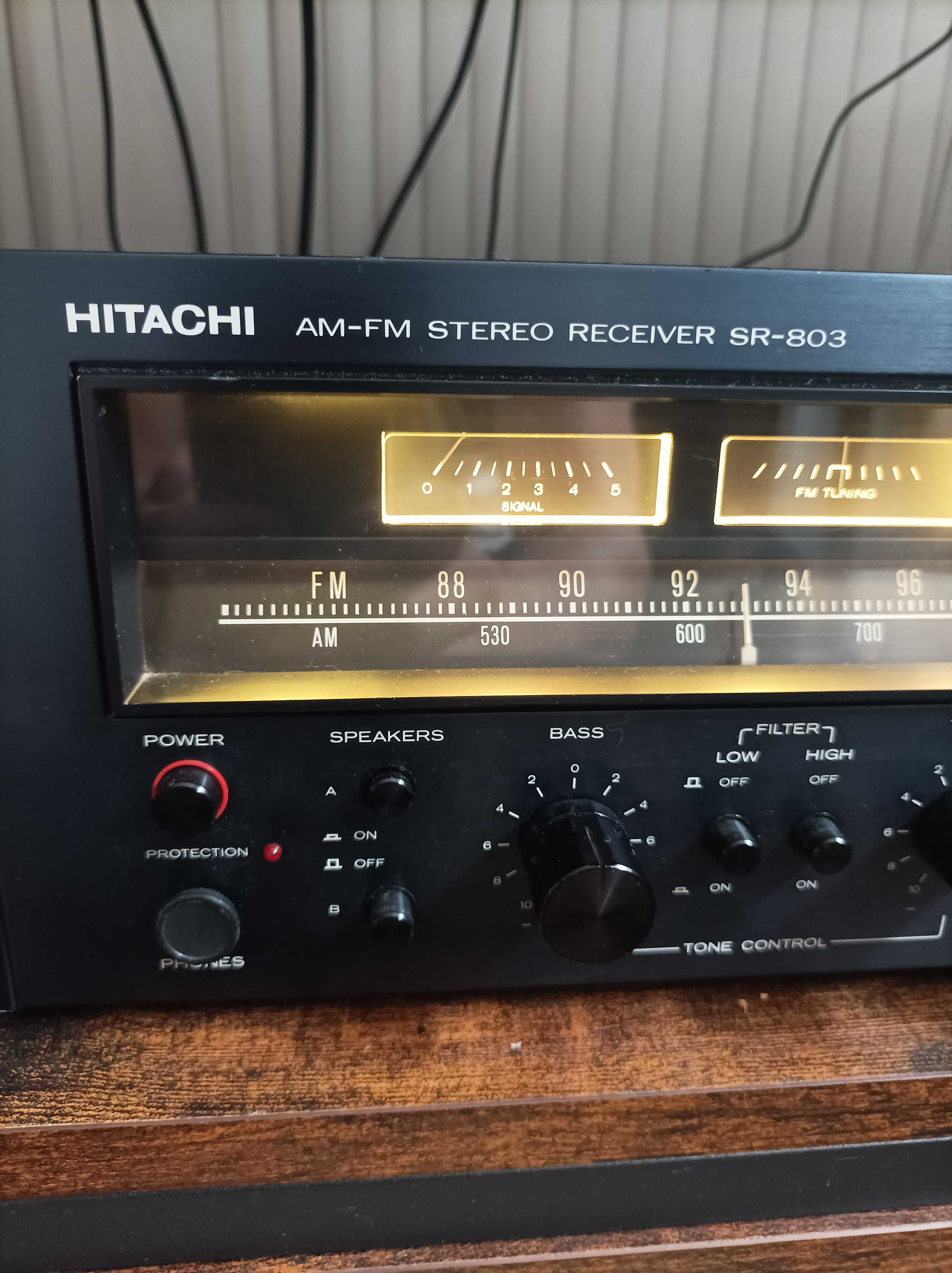 Hitachi SR-803 amplituner stereo vintage Japan 70's