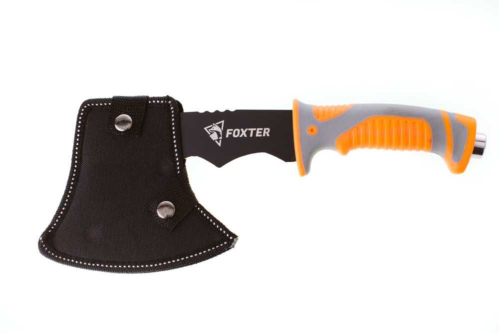 120 04 Toporek Foxter nóż siekiera solidny + etui KOLORY