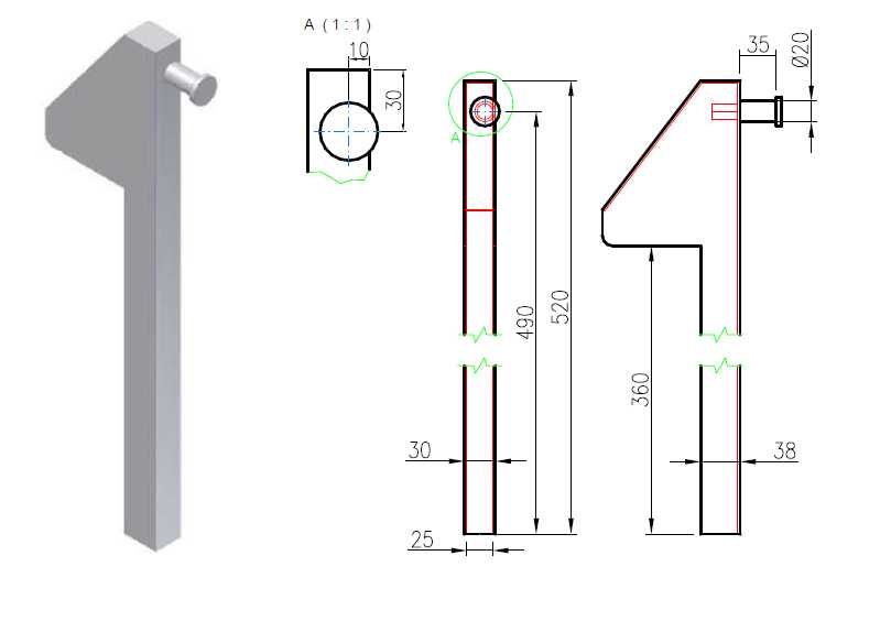 Profil zakończeniowy burty aluminiowej H400 do wywrotki