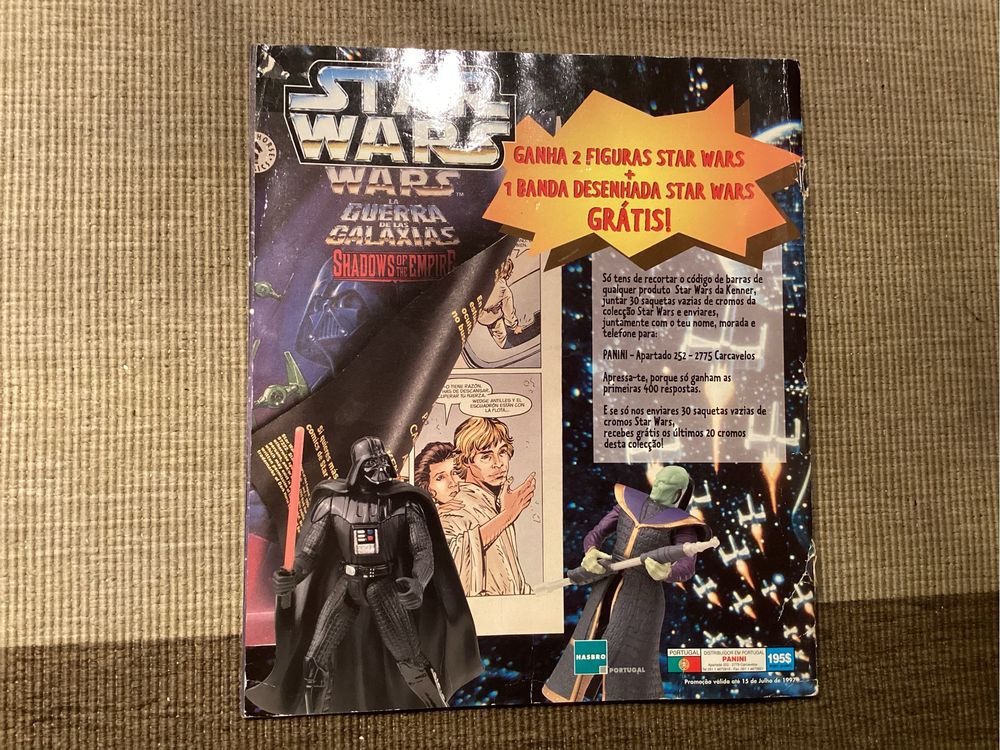 Caderneta de cromos STAR WARS. Panini 1997.