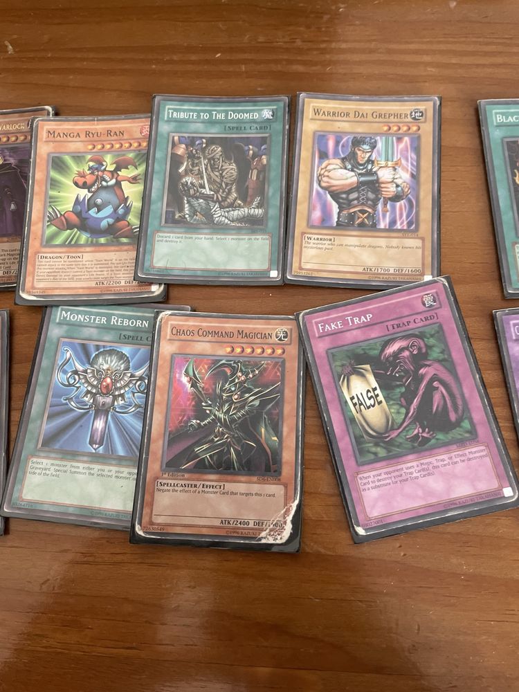 Cartas Yu-Gi-Oh - estado usado