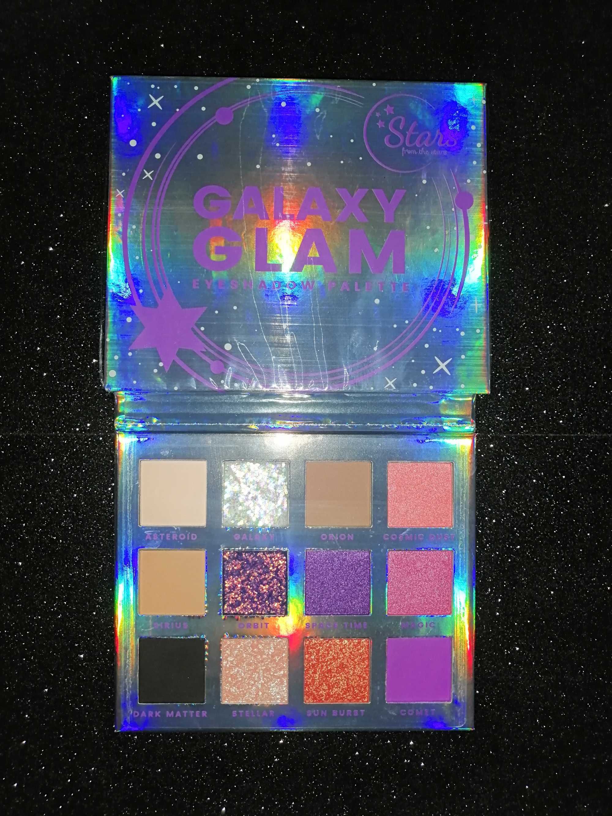 Nowa paleta cieni GalaxyGlam Stars brokatowa błyszcząca glitter topper