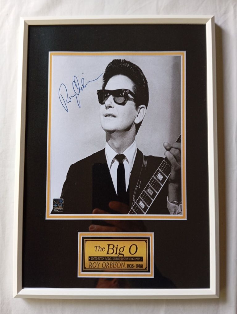 Moldura Roy Orbison com Autógrafo (A4)