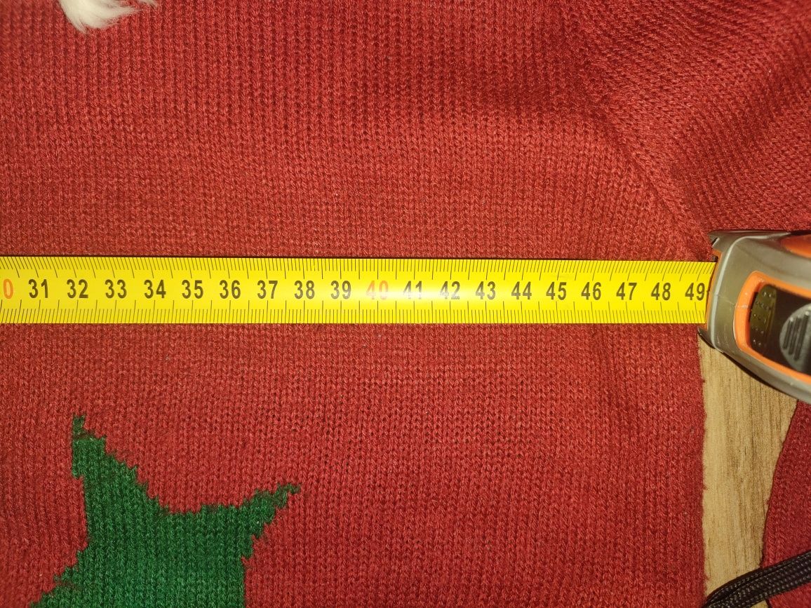Sweter mikołajkowy damski, rozmiar S/M
