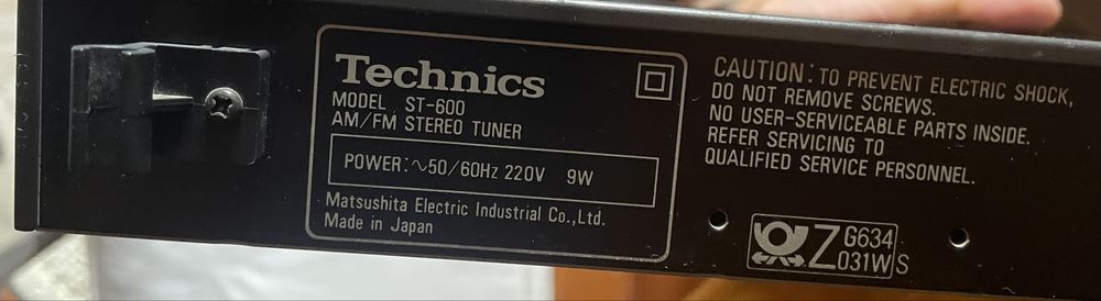 Technics ST-600 Quartz Synthesizer AM/FM Stereo Tuner – Vintage Hi-Fi
