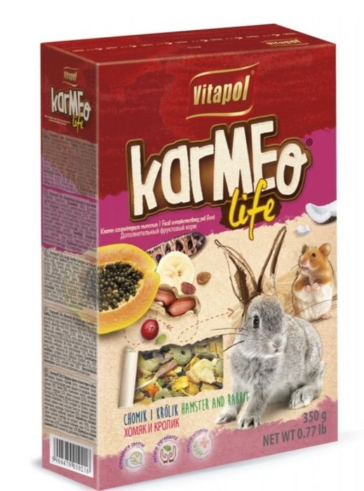 Vitapol pokarm karmeo life owocowy dla chomika I królika 350g