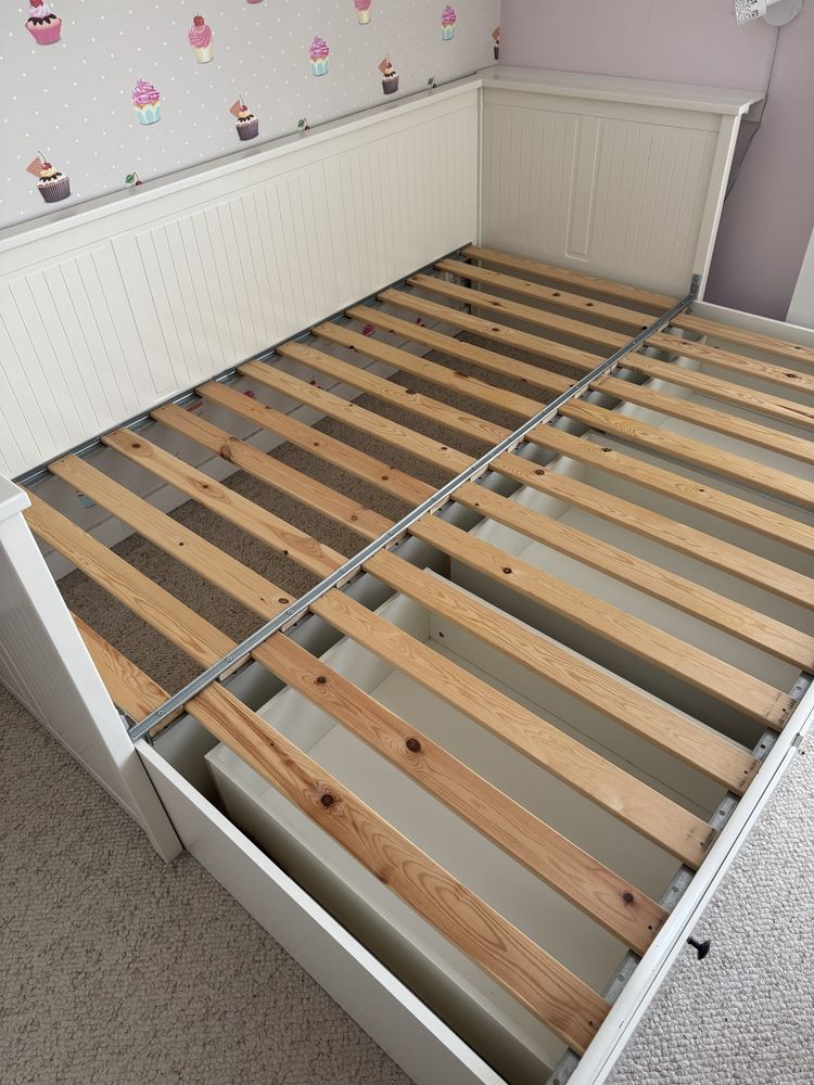 Łóżko Hemnes Ikea białe